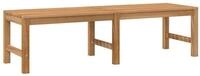 vidaXL Gartenbank, Outdoor Bank 150 cm Massivholz Teak