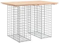 vidaXL Gartentisch Gartentisch aus Gabionen 100x70x72 cm Massivholz Kiefer...