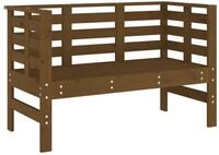 vidaXL Gartenbank Gartenbank Honigbraun 111,5x53x71 cm Massivholz Kiefer (1-St)