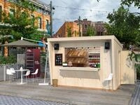 Palmako Ger&auml;tehaus Kiosk Kira 7,7 m&sup2;, BxT: 355x290 cm, BxTxH: 355x233x264 cm,