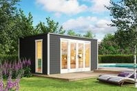 LASITA MAJA Gartenhaus PALERMO 2, BxT: 450x302 cm, (Set, inkl. Fussbodenbretter...