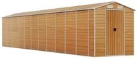 vidaXL Ger&auml;tehaus, Gartenhaus Hellbraun 191x980x198 cm Verzinkter Stahl