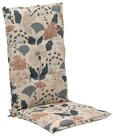 GO-DE Hochlehnerauflage Stuhlauflage XIMULI, B 50 x L 120 cm, Creme, Blau, (1...