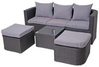 MCW Sitzgruppe MCW-J37, (4-tlg), Klappbarer Tisch, Mit 2 Hockern, Max. Belastbarkeit