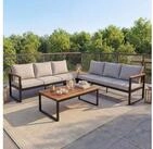 MCW Gartenlounge-Set MVG-L26, (4-tlg), 6 Sitzpl&auml;tze, Mit Schraubf&uuml;&szlig;en,...