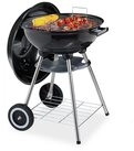 relaxdays Holzkohlegrill Kugelgrill mit Deckel relaxdays Holzkohlegrill Kugelgrill mit Deckel