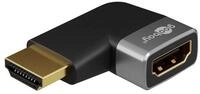 Goobay GOOBAY HDMI-Adapter 72010 90&deg; horizontal 8k 60Hz vergoldet HDMI-Adapter