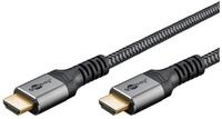 Goobay GOOBAY HDMI Kabel Plus High Speed 4K schwarz/silber, 3 m HDMI-Kabel