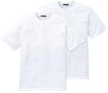 Schiesser T-Shirt Essentials (2-tlg) mit Rundhals-Ausschnitt, formstabil, verst&auml;rkte