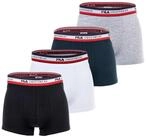 Fila Boxer Herren Boxershort 4er Pack Baumwollmischung (Packung, 4er Pack)