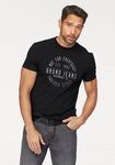 Bruno Banani T-Shirt Kurzarm, schmal geschnitten, bedruckt, aus Baumwollmischung
