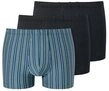 Schiesser Boxershorts Unterw&auml;sche 95/5 Organic Cotton mehrfarbig blau/schwarz 910