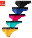 Bruno Banani String (Packung, 5-St) mit Streifen Logo Webbund