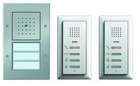 GIRA Gegensprechanlage, T&uuml;rsprech-Set Bus-System 2xTeiln aluminium reinwei&szlig;...