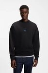 HUGO Sweatshirt Nedro Rundhalsausschnitt, Regular Fit, Logo-Patch