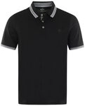 Hajo Poloshirt Herren Shirt mit kurzem Arm (1-tlg) Pique Qualit&auml;t schwarz 48