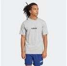 adidas Sportswear T-Shirt ESSENTIALS LINEAR SINGLE JERSEY &uuml;berschnittene Schultern,