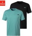T-Shirt KANGAROOS, Herren, Gr. S, gr&uuml;n (petrol, schwarz), Single Jersey,
