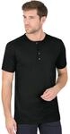 T-Shirt TRIGEMA "TRIGEMA T-Shirt mit Knopfleiste DELUXE Baumwolle", Herren, Gr. XXL,