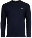 Longsleeve BOSS "Longsleeve Waffle Longsleeve 1er Pack", Herren, Gr. M, blau