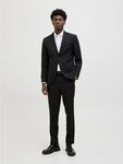 Jack & Jones Anzug JPRCOSTA SUIT (Set, 2-tlg) aus Polyester, sehr schmale...