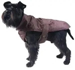 Fashion Dog Hundemantel Hundemantel mit Kunstpelz-Futter, Braun braun 39 cm