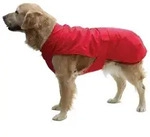 Fashion Dog Hundemantel Hunde-Regenmantel mit Fleecefutter, Rot rot 30 cm