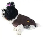 Fashion Dog Hundemantel Regenmantel f&uuml;r Hunde, Braun braun 75 cm