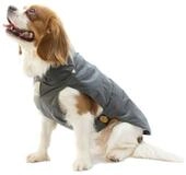 Fashion Dog Hundemantel Hundemantel mit Kunstpelz-Futter, Grau