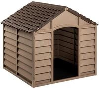 vidaXL Hundezwinger 86 x 84 x 82 cm Hundeh&uuml;tte Braun 86x84x82 cm Polypropylen