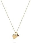 CHRIST Collier CHRIST Damen-Kette 585er Gelbgold 1 Granat Herz