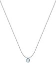 CHRIST Collier CHRIST Damen-Kette 585er Wei&szlig;gold 1 Aquamarin