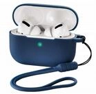 Hama Kopfh&ouml;rer-Schutzh&uuml;lle Etui Silikon Skin Case Schutz-H&uuml;lle Blau, Trageband zur