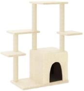 vidaXL Kratzbaum, Katzenbaum mit Sisal-Kratzs&auml;ulen Creme 97,5 cm