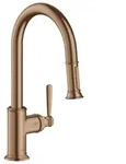 hansgrohe K&uuml;chenarmatur Axor Montreux 180 K&uuml;chenmischer mit Ausziehbrause