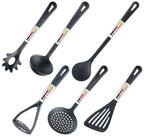 WESTMARK Kochbesteck-Set 6-tlg, Kunststoff, Gentle, Schwarz