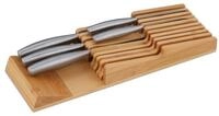 relaxdays Messerblock Messerhalter Schublade f&uuml;r 9 Messer