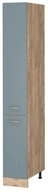 Vicco Hochschrank R-Line, Blau-Grau/Goldkraft Eiche, 30 cm (1-St)