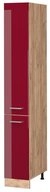 Vicco Hochschrank R-Line, Rot Hochglanz/Goldkraft Eiche, 30 cm (1-St)