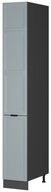 Vicco Hochschrank Fame-Line, Hellblau-grau/Anthrazit, 30 cm (1-St)