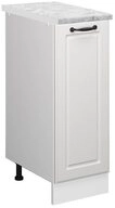 Vicco Apothekerschrank R-Line, Wei&szlig; Landhaus/Wei&szlig;, AP Marmor (1-St)