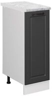 Vicco Apothekerschrank R-Line, Anthrazit Landhaus/Wei&szlig;, AP Marmor (1-St)