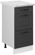 Vicco Unterschrank R-Line, Anthrazit Landhaus/Wei&szlig;, 40 cm AP Marmor (1-St)