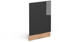 Vicco Frontblende R-Line, Anthrazit Hochglanz/Goldkraft Eiche, 45 cm ohne