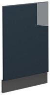 Vicco Frontblende Fame-Line, Dunkelblau Hochglanz/Anthrazit, 45 cm ohne Arbeitsplatte