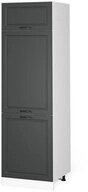 Vicco K&uuml;hlumbauschrank R-Line, Anthrazit Landhaus/Wei&szlig;, 60 cm (1-St)