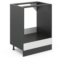 Vicco Herdumbauschrank R-Line, Wei&szlig; Landhaus/Anthrazit, 60 cm ohne...