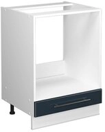 Vicco Herdumbauschrank Fame-Line, Dunkelblau Hochglanz/Wei&szlig;, 60 cm ohne