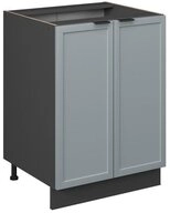 Vicco Unterschrank Fame-Line, Hellblau-grau/Anthrazit, 60 cm ohne Arbeitsplatte