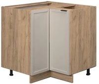 Vicco Eckunterschrank Fame-Line, GrauBeige/Goldkraft Eiche, 80.5 cm ohne